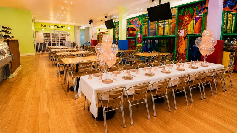 Little party table setup at N20 KidsClub